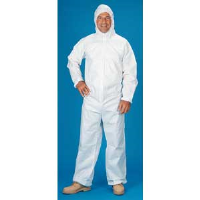 Lakeland C8428 SafeGard® SMS Coverall - Zip, Elastic Wrists/Ankles/Hood, 25/Cs. M