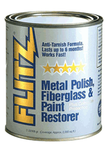 Flitz CA03518-6 Metal, Plastic, Fiberglass Polish, 2 lb. Quart Can