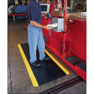 Crown Matting CD0035YB Industrial Deck Plate 500 Mat, 3&#39;x 5&#39;