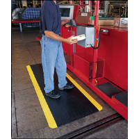 Crown Matting CD0035YB Industrial Deck Plate 500 Mat, 3'x 5'