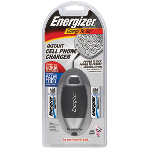 Energizer CEL2NOK Energi To Go® Instant Cell Phone Charger, Nokia & Palm Treo Energizer CEL2NOK Energi To Go® Instant Cell Phone Charger, Nokia & Palm Treo