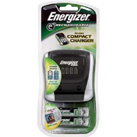 Energizer CHDCWB-4 Compact Charger w/ Batteries AA/AAA