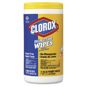 Clorox 1594 Clorox® Lemon Fresh Disinfecting Wipes, 12/Cs. Clorox 1594 Clorox® Lemon Fresh Disinfecting Wipes, 12/Cs.