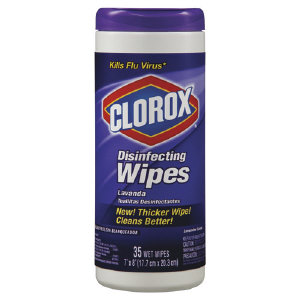 Clorox 1654 Clorox® Lavender Disinfecting Wipes, 12/Cs.