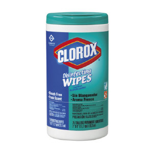 Clorox 15949 Clorox® Fresh Scent Disinfecting Wipes, 6/Cs.