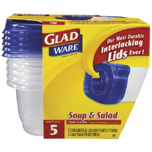 Clorox 60796 GladWare&#174; Entree Containers, 24 Oz.