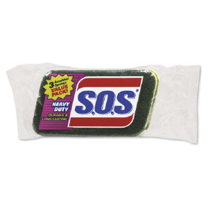 Clorox 91029 S.O.S&#174; Heavy-Duty Scrubber Sponge, 24/Cs.