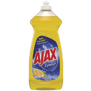 Colgate-Palmolive 44611 AJAX&#174; Lemon Dish Detergent, 9/Cs.