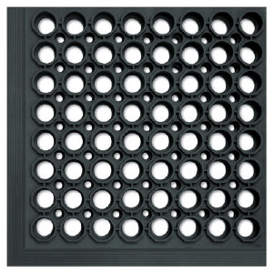 Ludlow Composites WSCT35 BLA Safewalk-Light&#8482; Anti-Fatigue Drainage Mats, Black