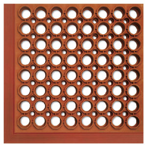 Ludlow Composites WSCT35 TCO Safewalk-Light&#8482; Anti-Fatigue Drainage Mats, Orange