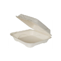 Eco Products EP-HC6 Sugarcane Clamshell Take Out Boxes, 500/Case