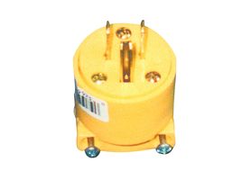 Coleman Cable 05984 15A/125V NEMA 5-15P YELLOW VINYL MALE PLUG