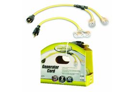 Coleman Cable 09084 Generator Adaptor Cord 12/3 2' STW L5-20P TO LIGHTED TRI-SOURCE 5-15R Coleman Cable 09084 Generator Adaptor Cord 12/3 2' STW L5-20P TO LIGHTED TRI-SOURCE 5-15R