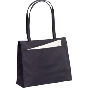 Augusta Sportswear 1150 Large Zippered Microfiber Tote,Black