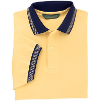 Outer Banks® Pique Racing Jacquard Stripe Golf Shirt, Butter, 3XL