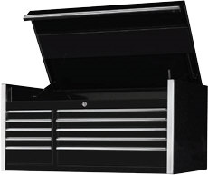 Extreme Tools EX5510CHBK 55" 10 Drawer Top Chest - Black