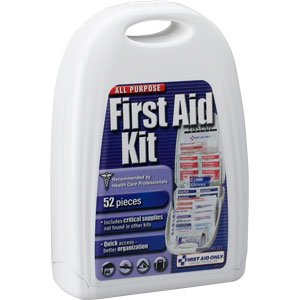 First Aid Only FAO-122 52-Piece All-Purpose Kit, Plastic Case