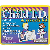 First Aid Only FAO-185 13-Piece Child ID and Records Kit, Plastic Case