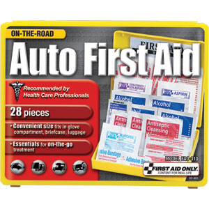 First Aid Only FAO-310 28-Piece Auto First Aid Kit, Plastic Case