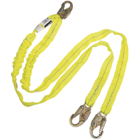 North Safety FP2T8UU/6HS Decelerator® Lanyard w/High Strength Hooks