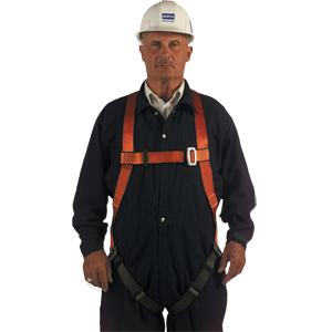 North Safety FP700/1DM Lightweight Nylon Full Body Harness, M