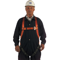 North Safety FP700/1DL Lightweight Nylon Full Body Harness, L