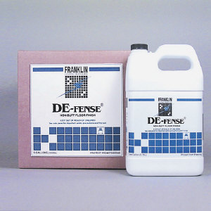 Franklin F135022 DE-Fense&#174; Non-Buff Floor Finish, 4x1 Gallon