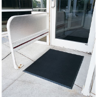 Crown Matting FTS672BK Finger-Tip 105 Rubber Mat, 36" x 72"