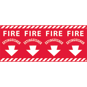 National Marker FXPC Fire Extinguisher Column Marker Sign National Marker FXPC Fire Extinguisher Column Marker Sign