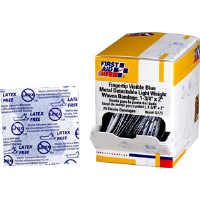 First Aid Only G173 Metal Detectable Fingertip Bandages,1-3/4 x 2, 25/Bx.