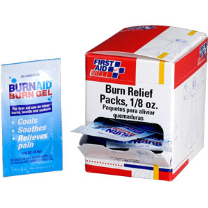 First Aid Only G469 Burn Relief, 1/8 oz - 25/Box