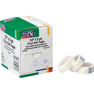 First Aid Only G634 1/2 &#34; x 5 yd. First Aid Tape, 20/Box