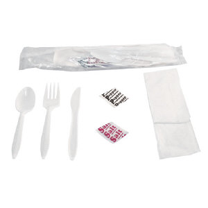 Generations 6KITMW 6 Piece  Wrapped Cutlery Kit, 250/Case