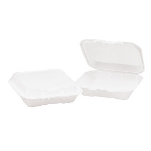Generations HINGEDM1 8 Inch Foam Hinged Containers, 200/Case