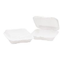 Generations HINGEDM1 8 Inch Foam Hinged Containers, 200/Case