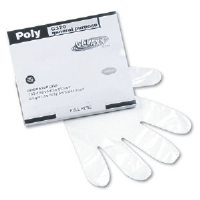 Galaxy Gloves 370M Clear Polyethylene Food Handling Gloves, Medium