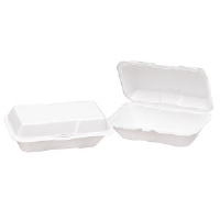Genpak 26600 Foam Hoagie Take-Out Containers, Large, 200/Cs.