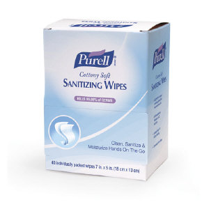 Gojo 9025-12 Purell® Cottony Soft Sanitizing Wipes