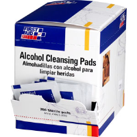 First Aid Only H305 Alcohol Cleansing Pads, 100/Box