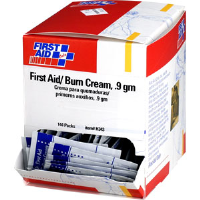 First Aid Only H343 First Aid/Burn Cream, .9 gm, 144/Box
