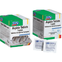 First Aid Only H410 Aspirin Tablets, (100/Box) 50Pk / 2 ea