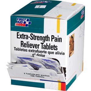 First Aid Only H426 Extra-Strength Pain Reliever Tablets, 50Pk / 2 ea