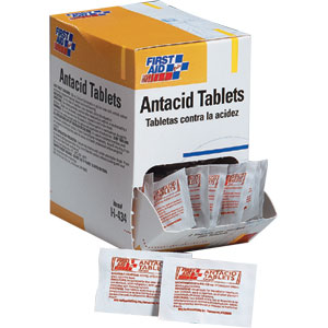 First Aid Only H434 Antacid Tablets, (100/Box) 50Pk / 2 ea