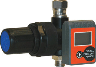 DeVilbiss HARG-555 Air Regulator W/Digital Gauge