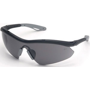 MCR Safety HB112 Hombre Safety Glasses,Black,Gray