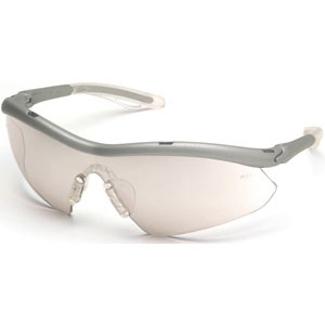 MCR Safety HB149 Hombre Safety Glasses,Silver,I/O Clear Mirror