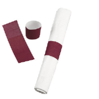 Hoffmaster NWS-BUR Paper Napkin Bands, Burgundy