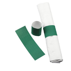 Hoffmaster NWS-HGR Paper Napkin Bands, Hunter Green