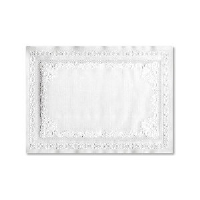 Hoffmaster PM32052 Scalloped Edge White Place Mats