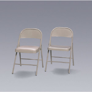 Hon Company FC01LBG All Steel Folding Chair, Beige